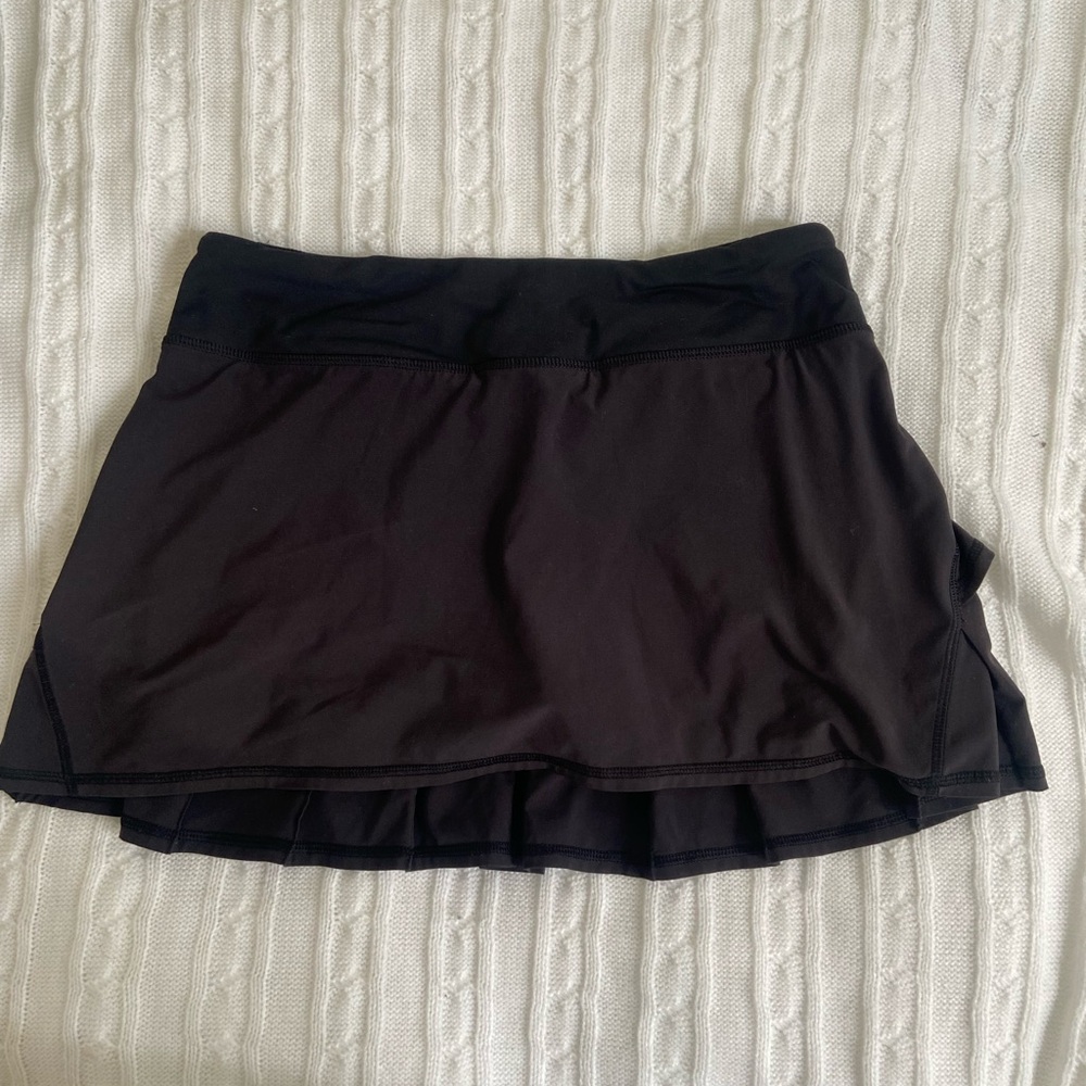 Black Ruffle Lululemon Skort